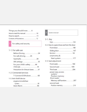 toyota vellfire 2018-2019 owners manual in english